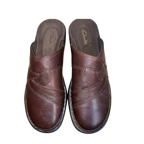 Clarks Shoes - Clarks Women's Rich Brown Leather Mules